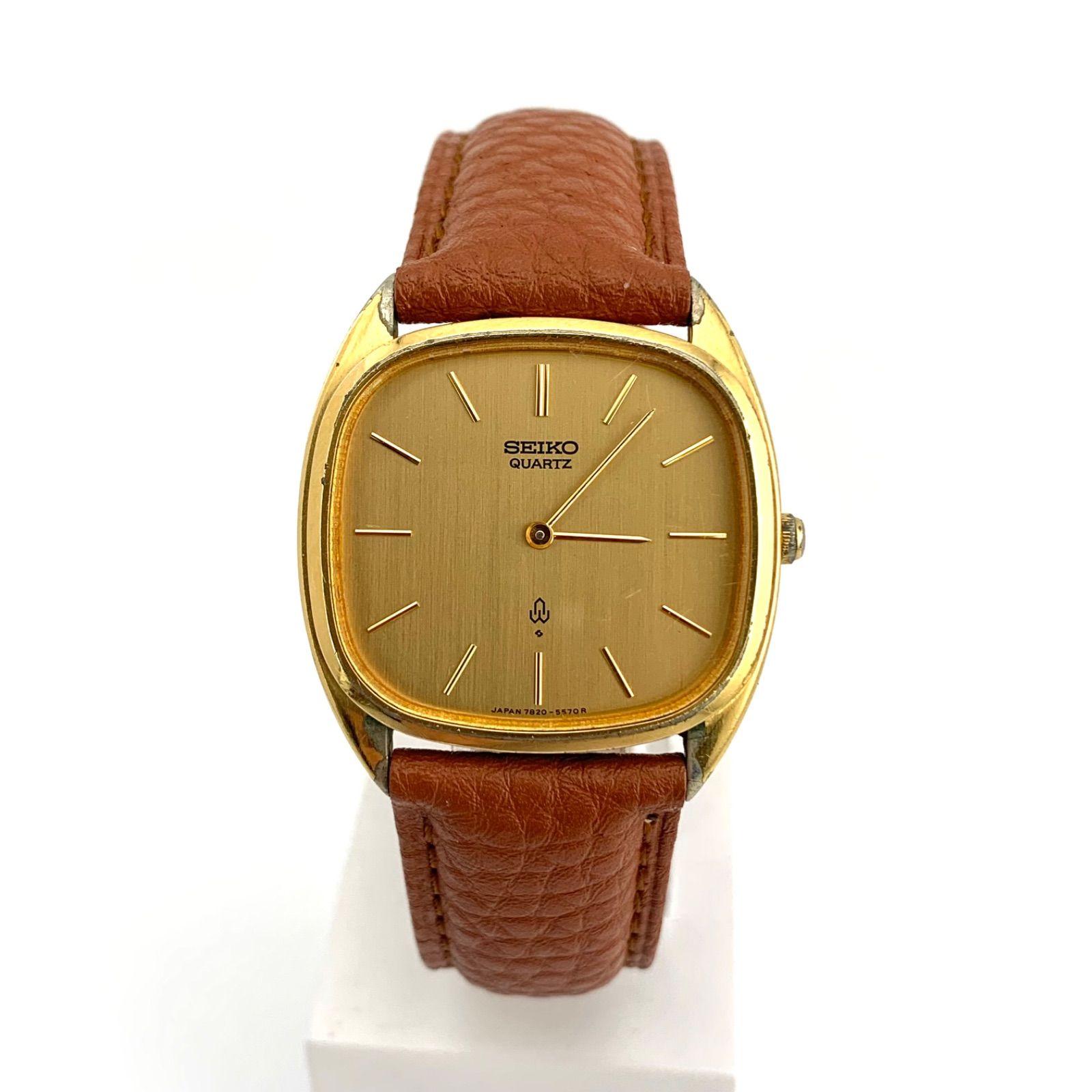 中古】SEIKO 7820-5420 クォーツ 腕時計 ゴールド/ブラウン - メルカリ