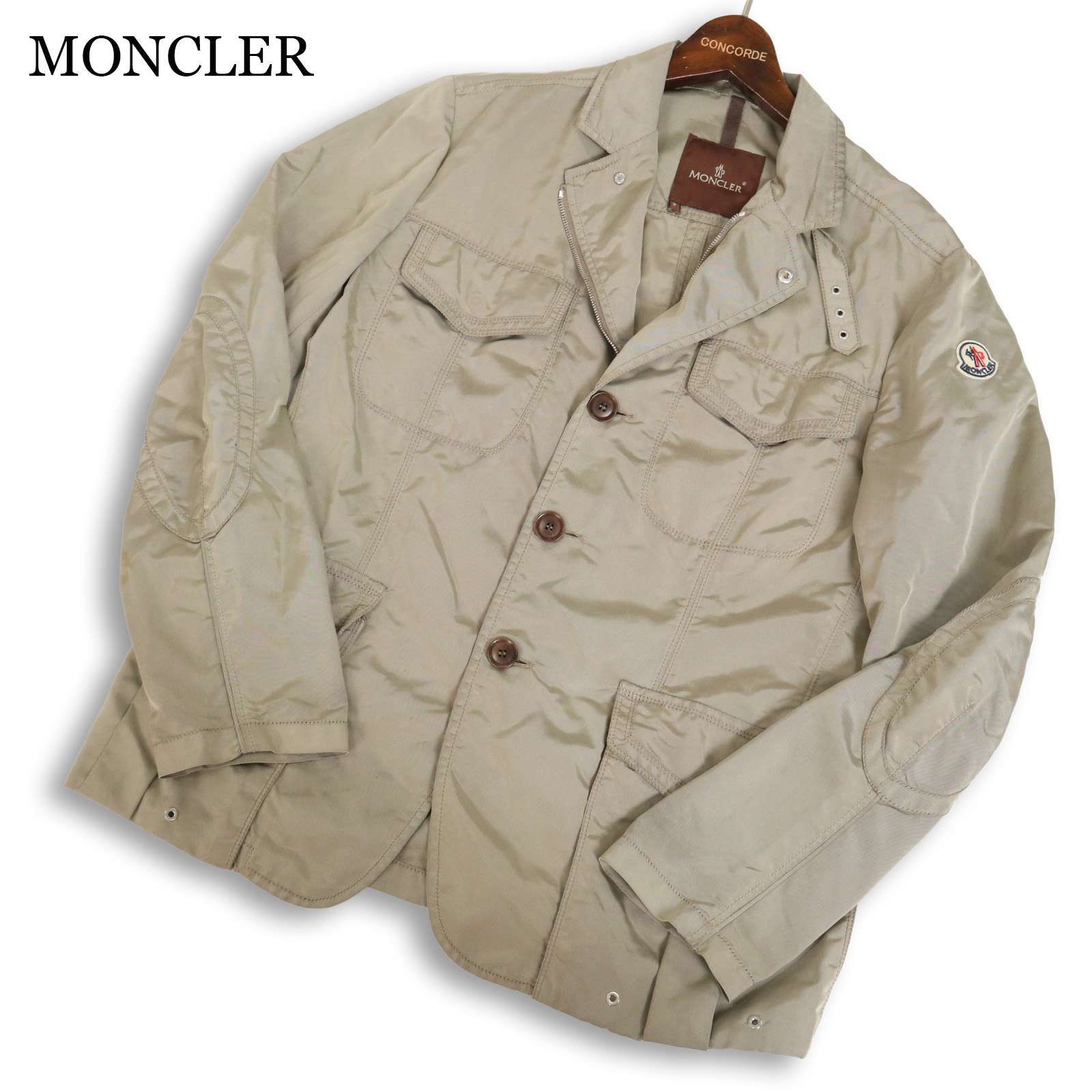 MONCLER モンクレール 00s 茶タグ☆ 通年 ナイロン ジップ ミリタリー 