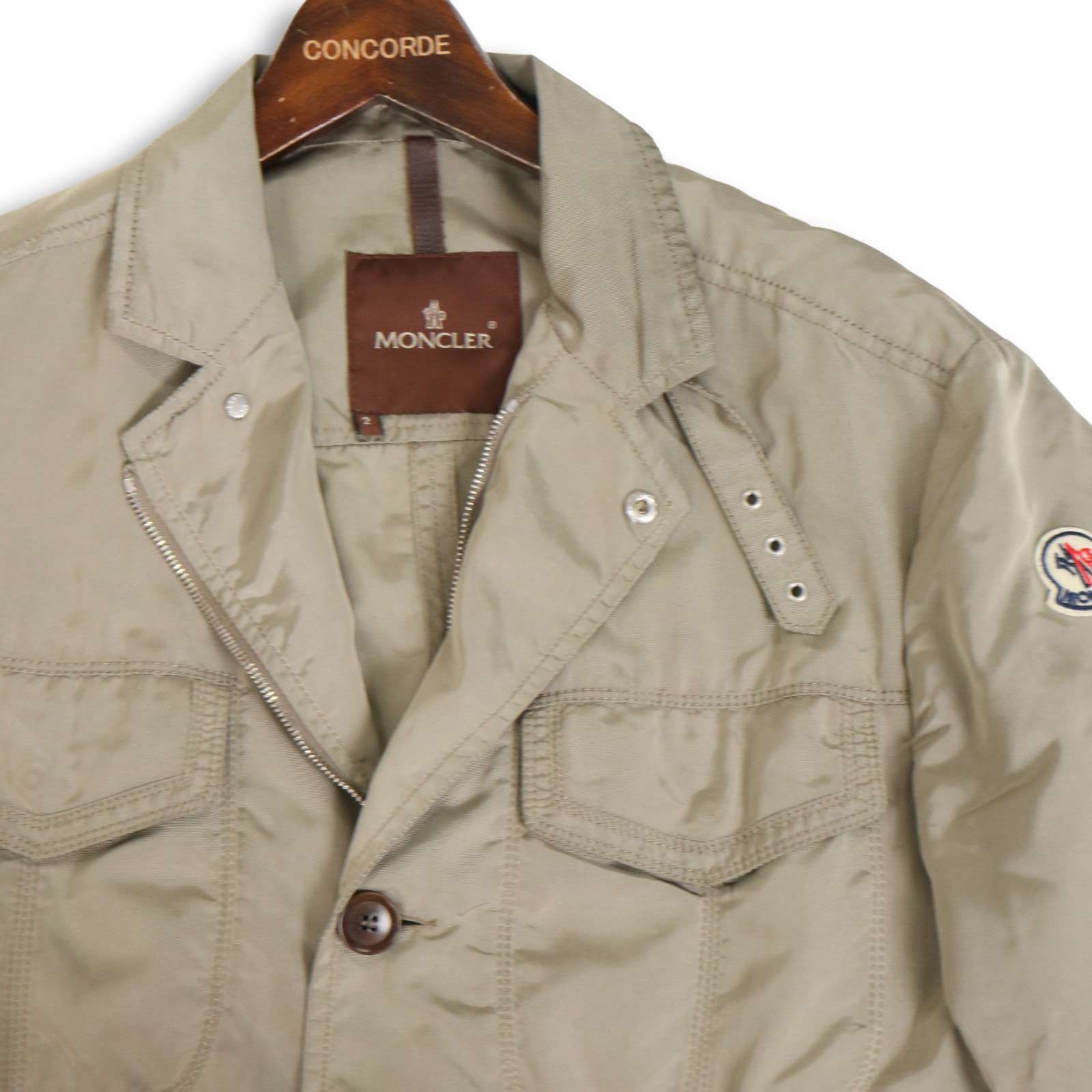 MONCLER モンクレール 00s 茶タグ☆ 通年 ナイロン ジップ ミリタリー 