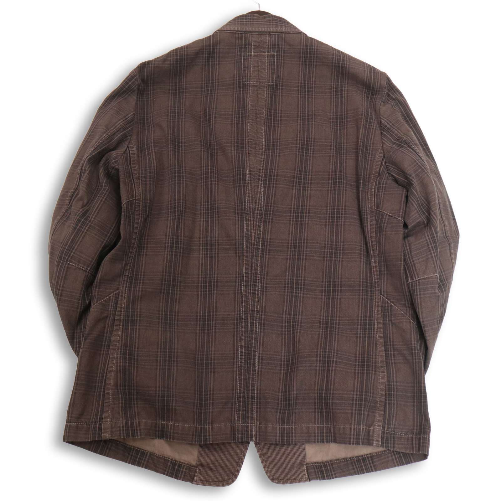MARITHE FRANCOIS GIRBAUD マリテフランソワ ジルボー 通年 立体裁断★チェック デザイン ブレザー ジャケット Sz.L　メンズ MARITHE FRANCOIS GIRBAUD マリテフランソワ ジルボー 通年 立体裁断