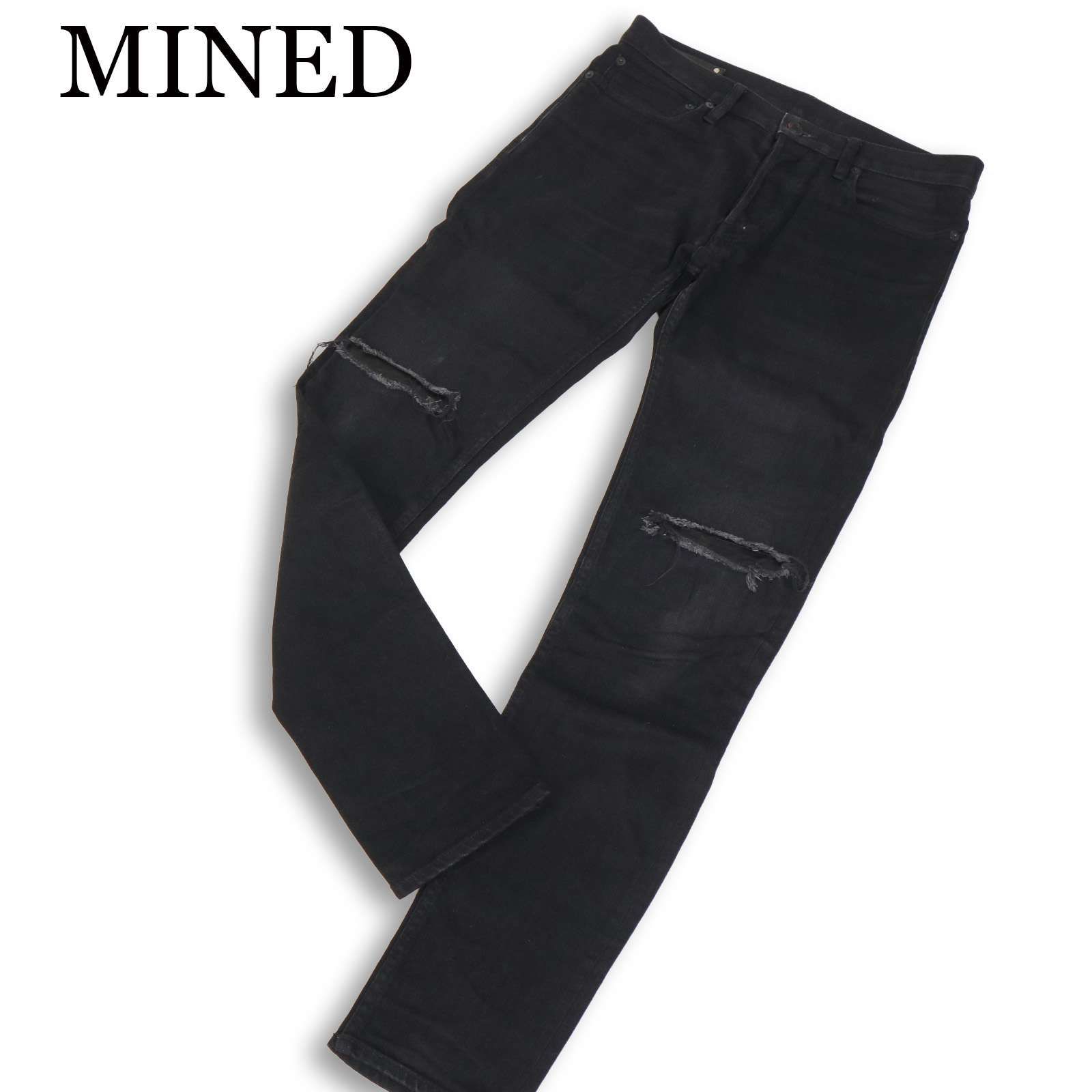 MINED MINEDENIM マインデニム 【S.SLIM/FPK107N】 ダメージ加工 