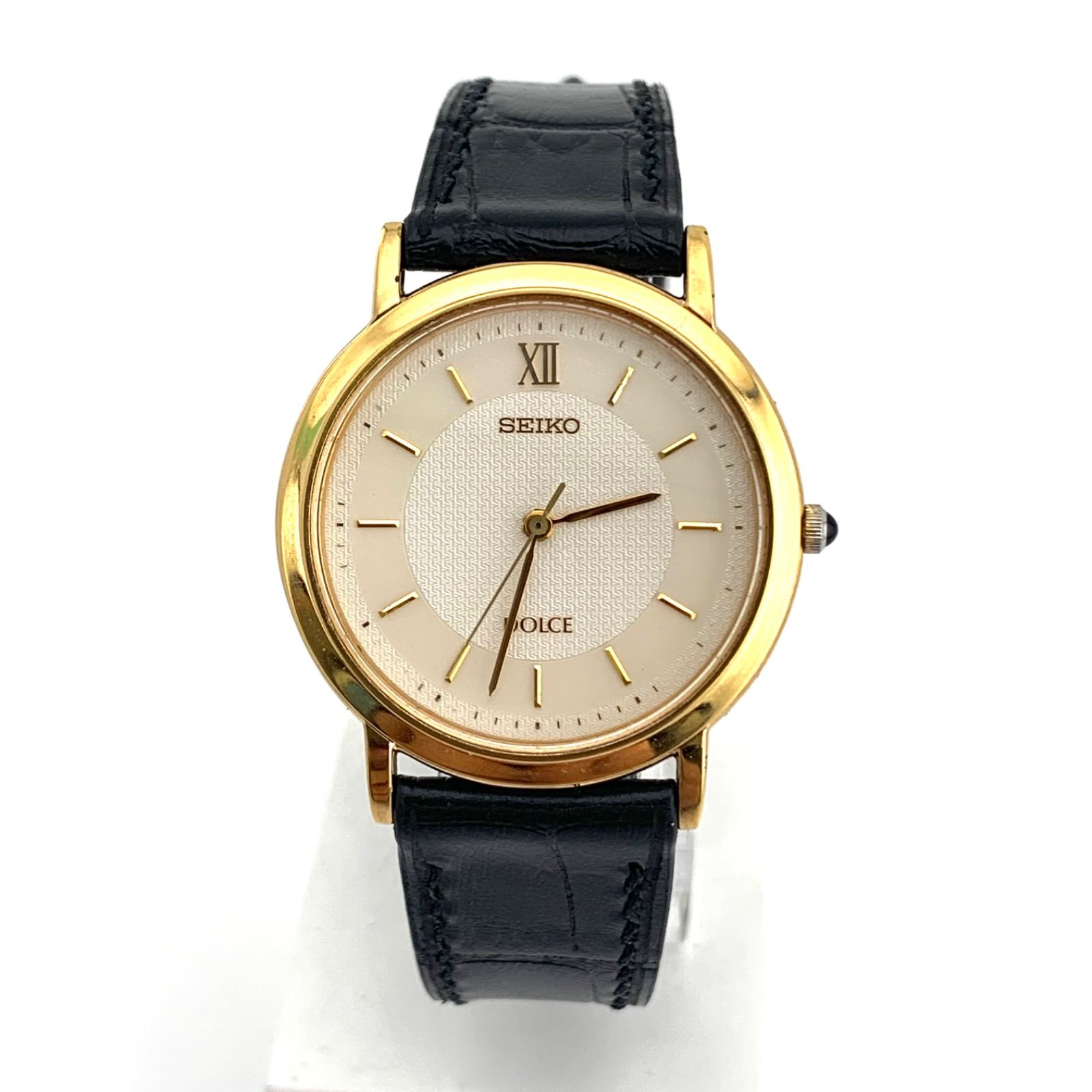 中古】SEIKO 5E31-0AA0 クォーツ腕時計 ゴールド/ブラック - メルカリ