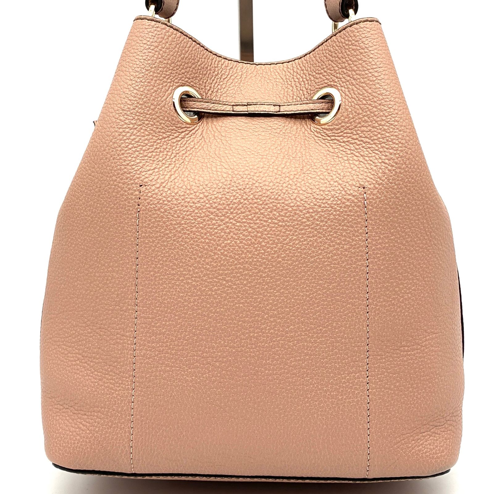 美品 FURLA フルラ 2way コスタンザ ショルダーバッグ 巾着 レザー ロゴ ピンク 正規品 レディース 斜め掛け 美品 FURLA フルラ 2way コスタンザ ショルダーバッグ 巾着 レザー