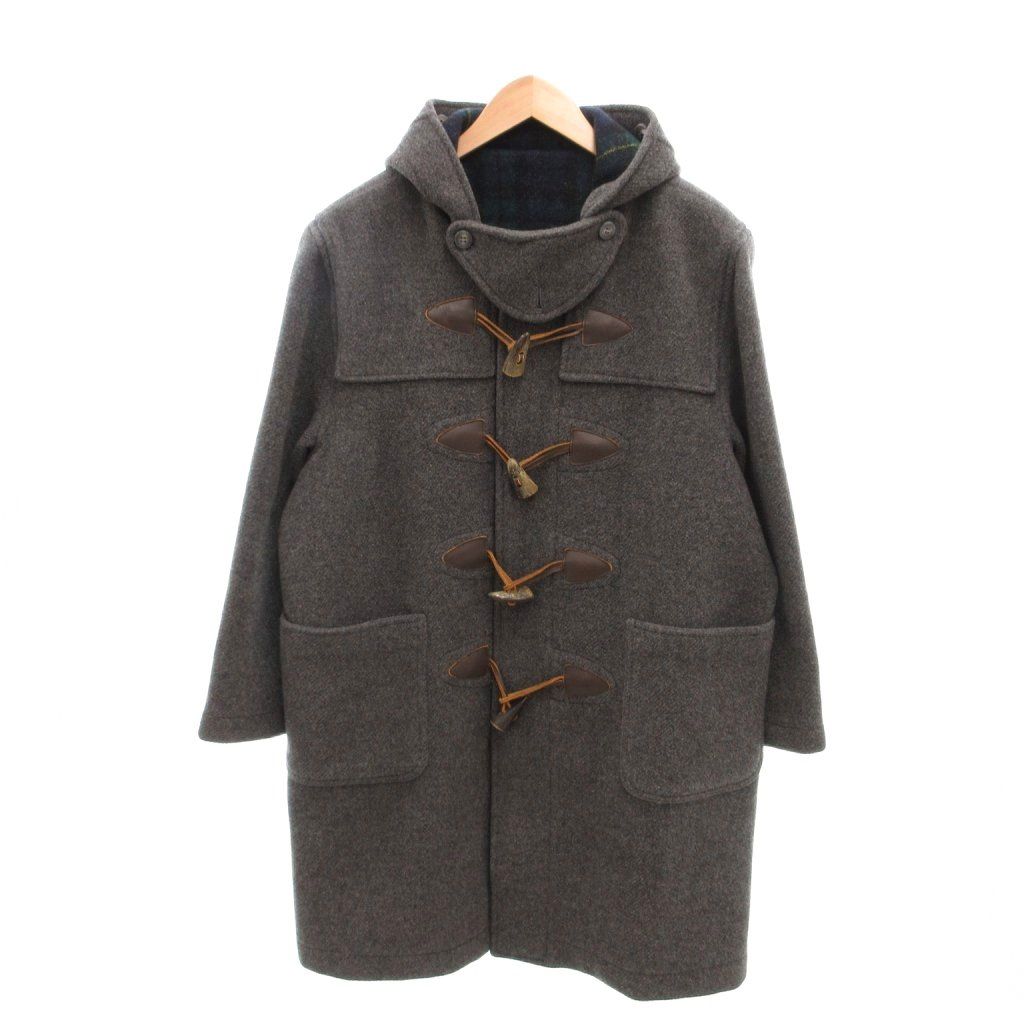 McGREGOR ダッフルコート メルトン ロング丈 フード付き L グレー McGREGOR ダッフルコート メルトン ロング丈 フード付き L グレー 楽天