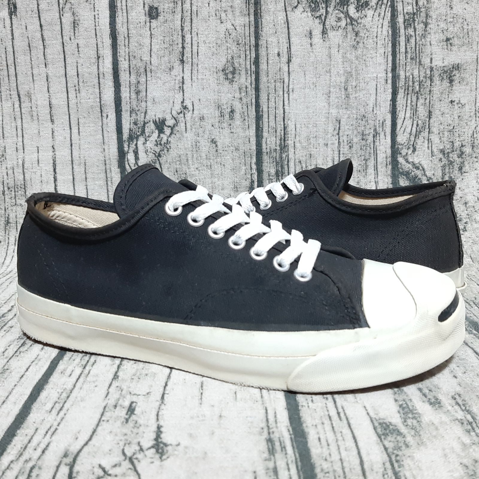 US 8】90s Made in USA CONVERSE JACK PURCELL CANVAS BLACK 