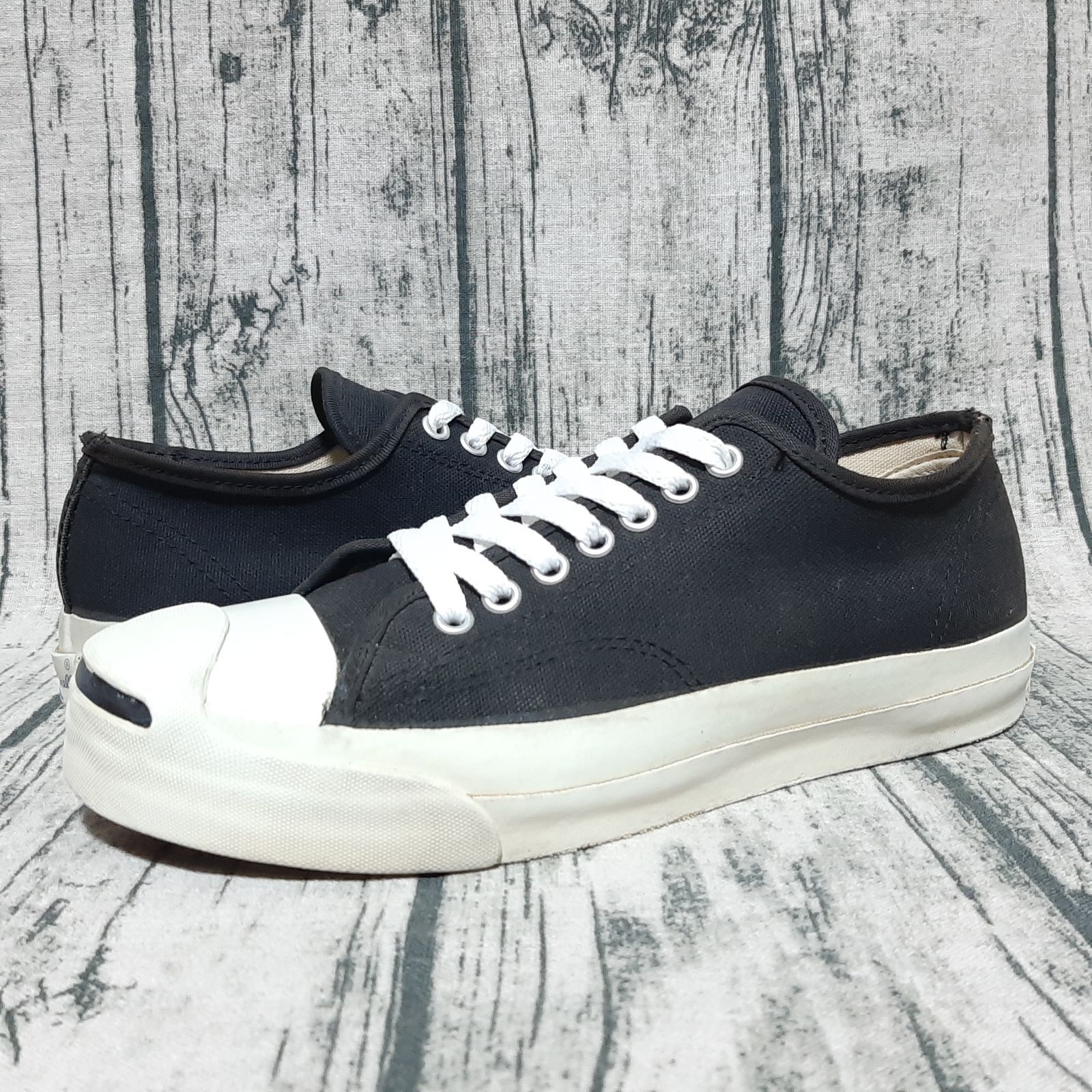US 8】90s Made in USA CONVERSE JACK PURCELL CANVAS BLACK