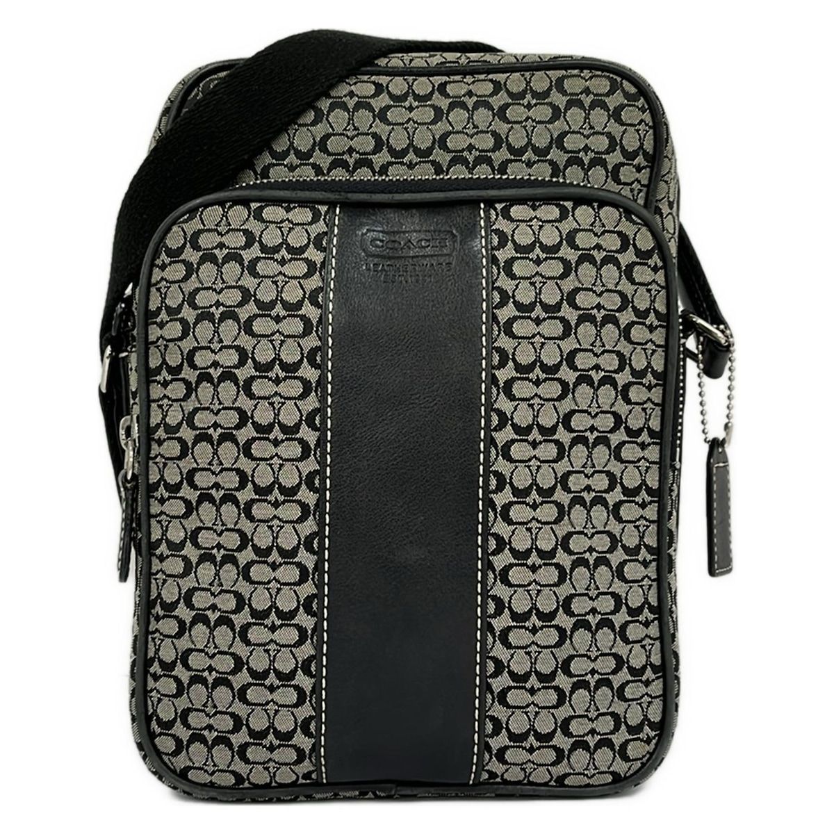 パスワード制 COACH グレー レザー ショルダーバッグ 【公式通販】