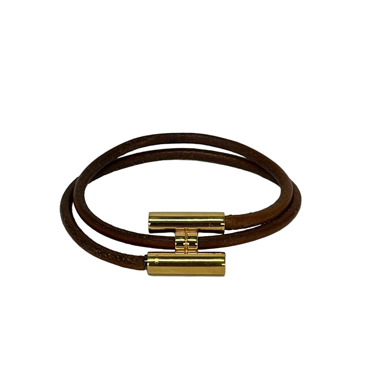 HERMES(エルメス) ブレスレット美品 トゥルニス レザー ブラウン 