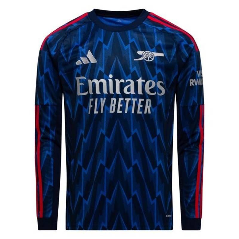 【送料無料・匿名配送】adidas アディダス アーセナル 25/26 公式 アウェイ シャツ 長袖 オーセンティック 青 新品 正規品
