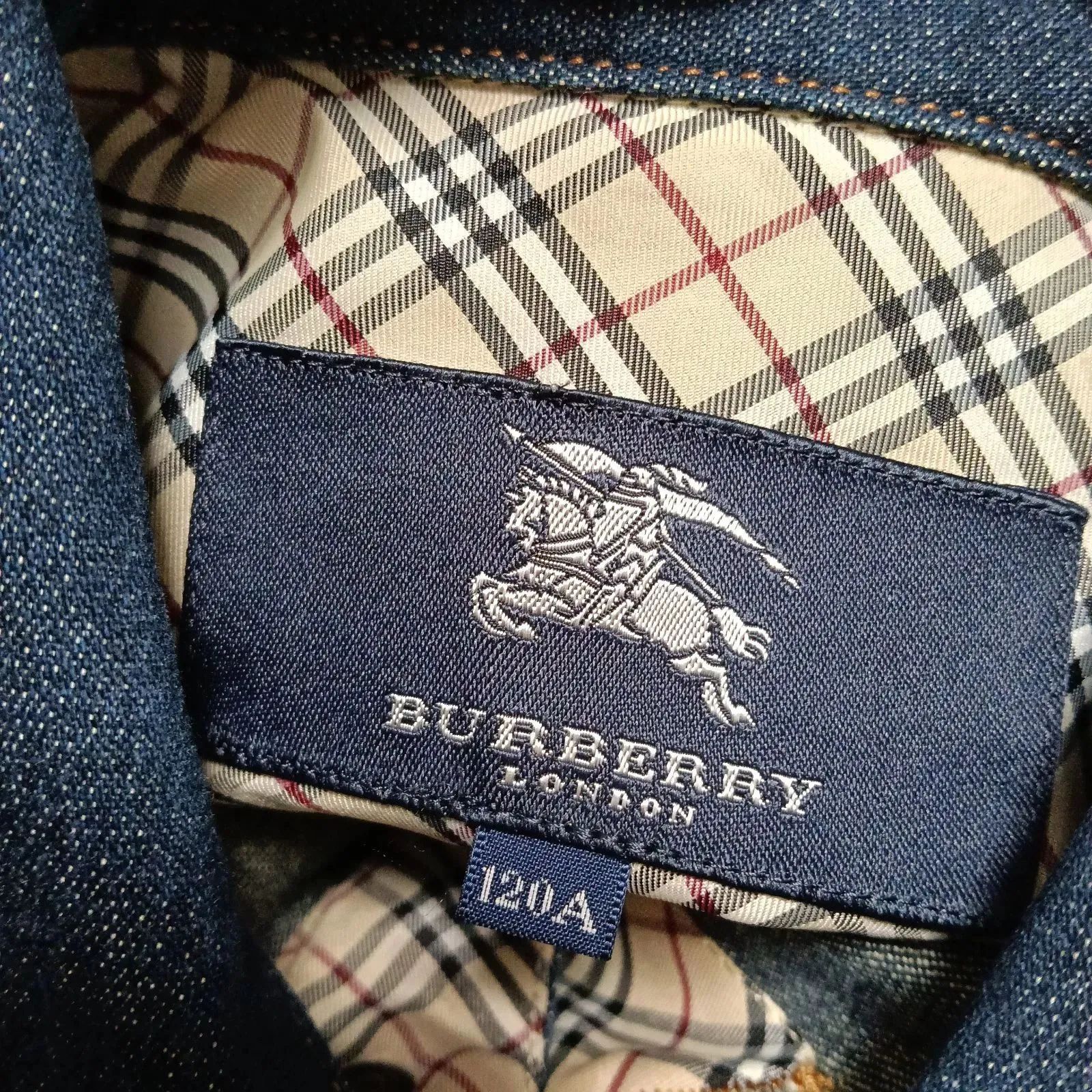 美品 BURBERRY デニム ノバチェック バーバリー 秋 春 ロンドン 120