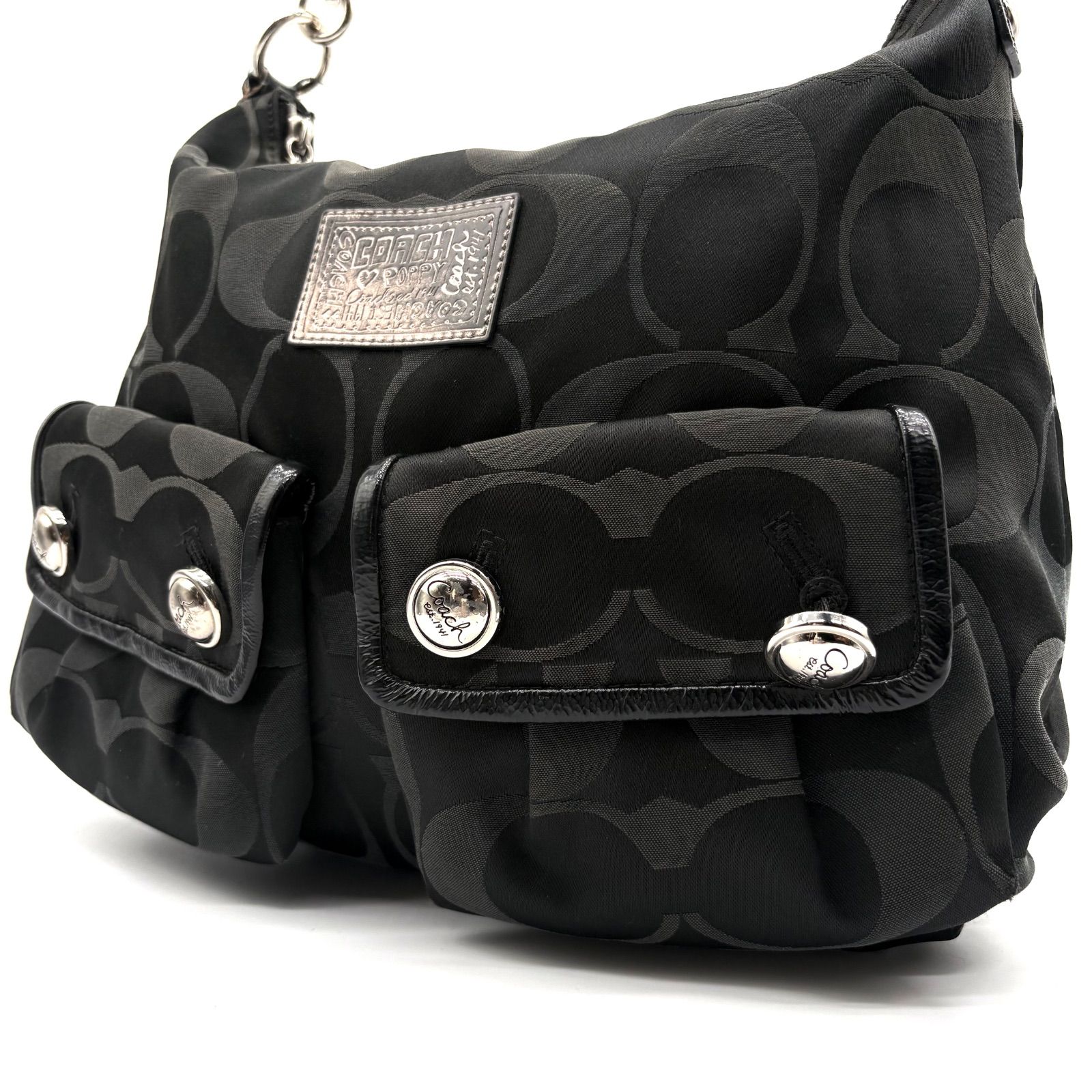 COACH y2k poppy signature Wpocket shoulderbag コーチ ポピー 