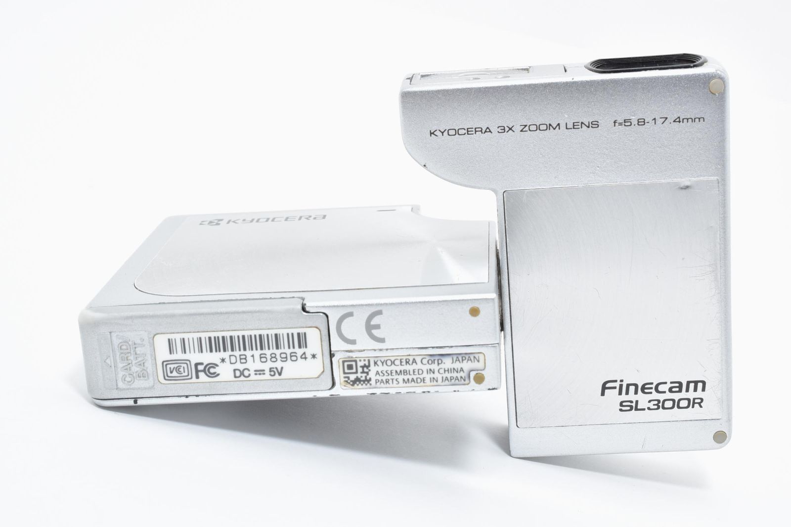返品保証】☆良品☆ キヨウセラ KYOCERA Finecam SL300R シルバー 