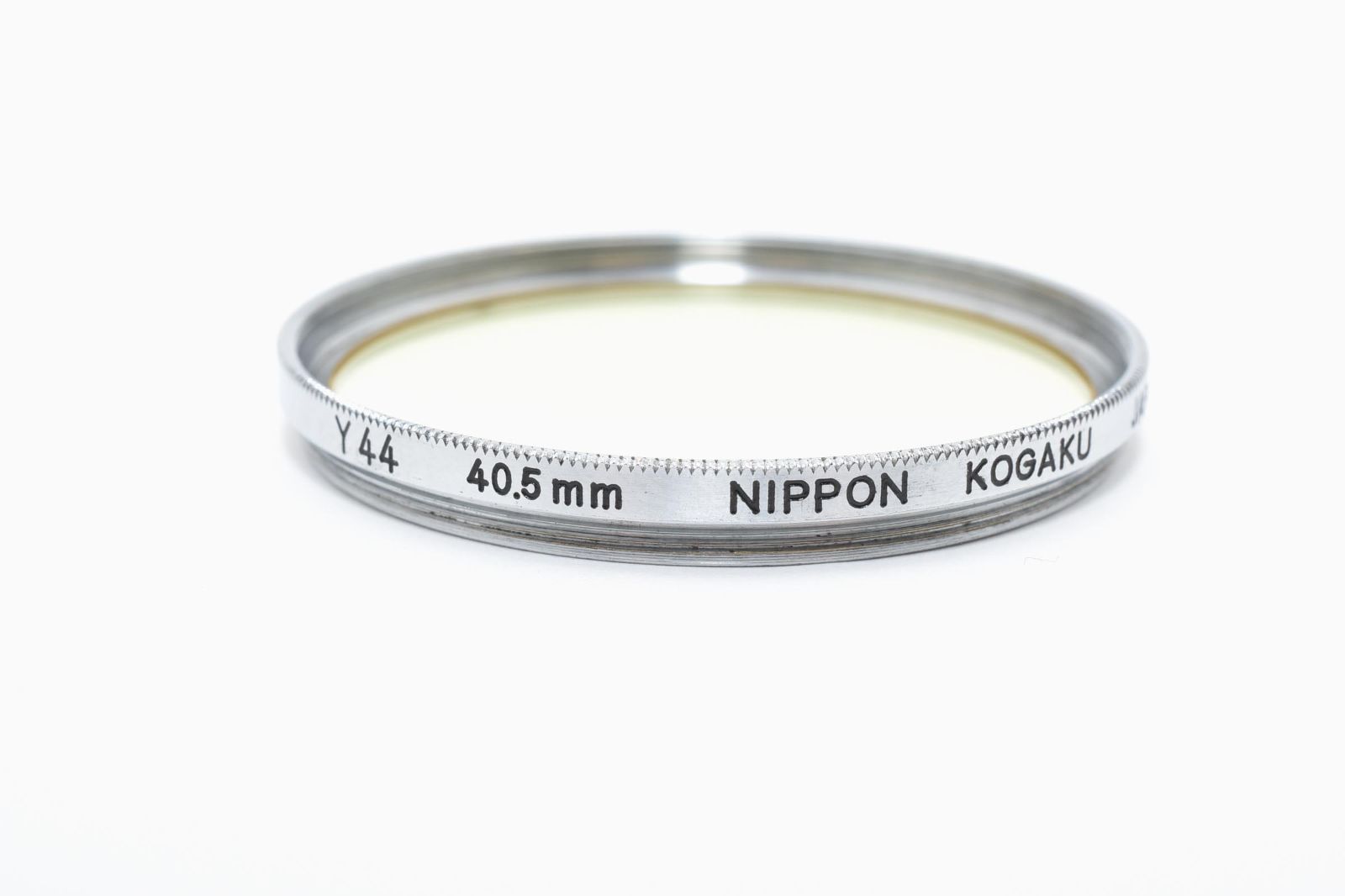 【返品保証】★良品★ [40.5mm] NIPPON KOGAKU / 日本光学 / Nikon Y44 銀枠カラーフィルター #26031602