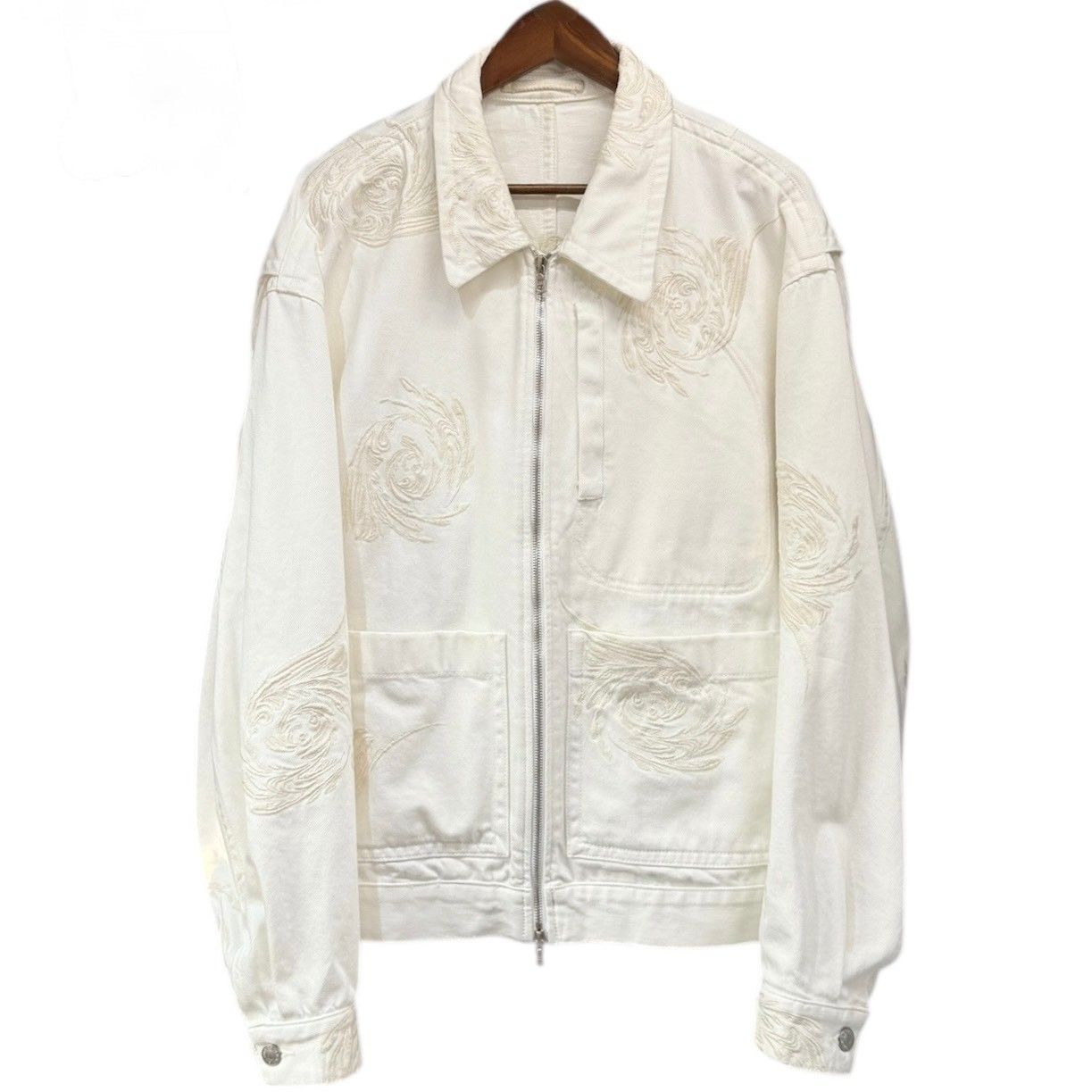 DRIES VAN NOTEN ドリスヴァンノッテン 25SS ジップアップ刺繍デニム