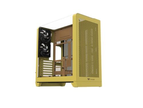 新品 Thermaltake View 390 Air Butter Caramel 120mmファン 2基搭載 湾曲強化ガラス ミドルタワー ATX PCケース CA-11F-00MMWN-00 CS9390