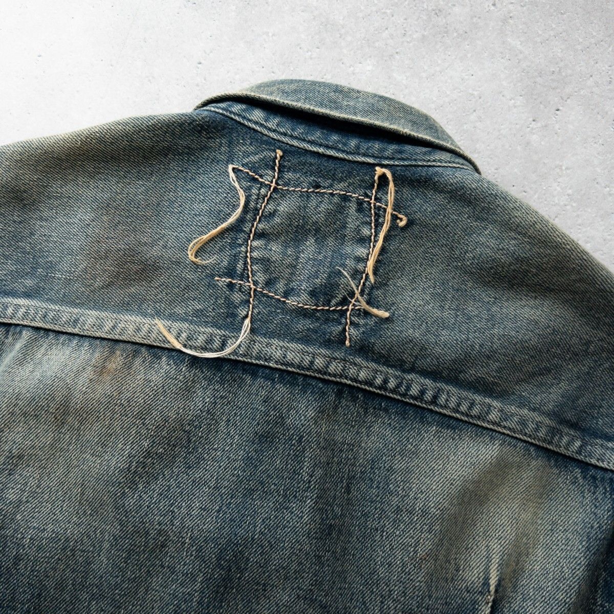 美品 KURO クロ ヴィンテージ加工 デニム ジャケット ジージャン 