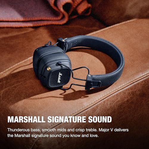 Marshall MAJOR V Black 】ワイヤレスヘッドホン*正規品 Marshall