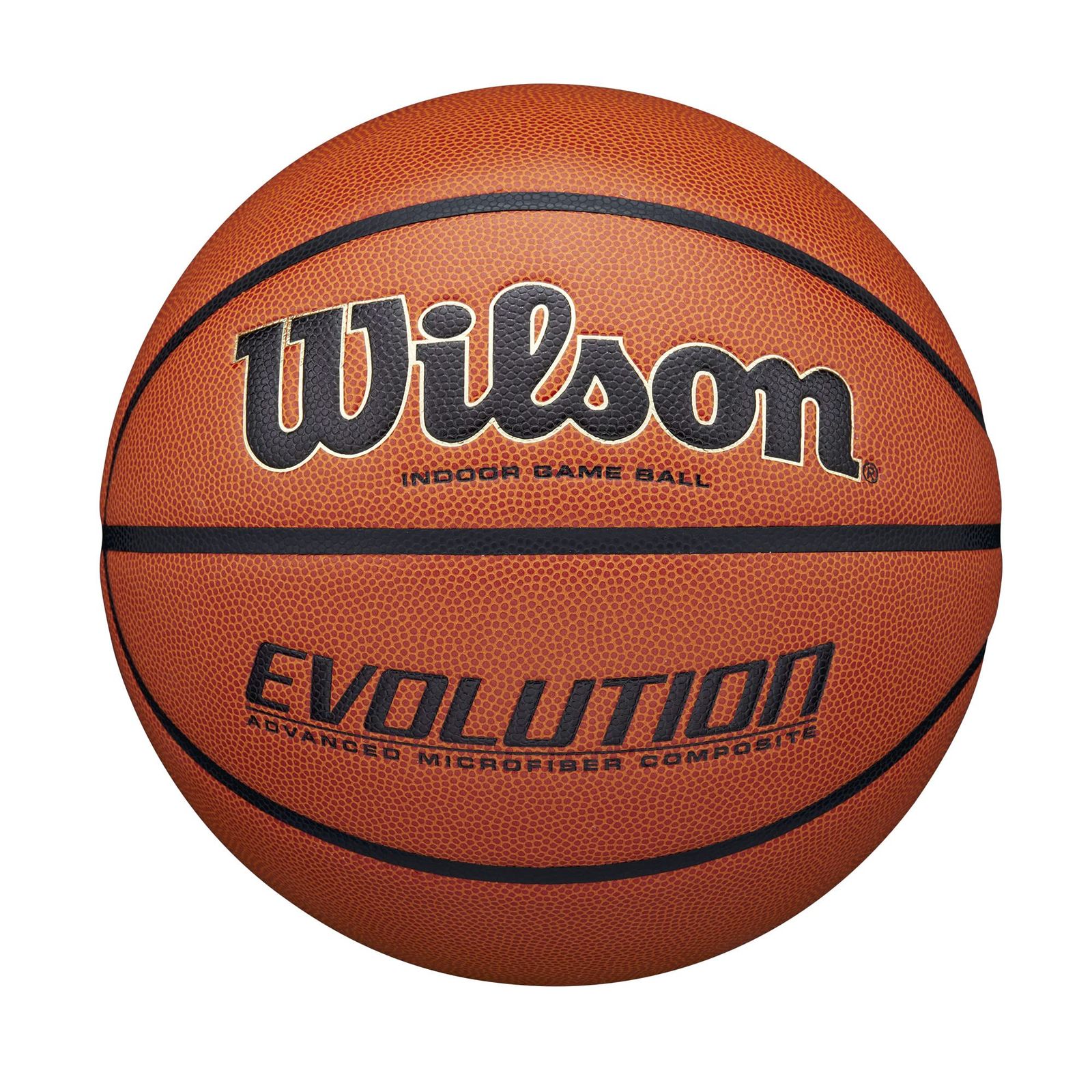 新品 Wilson(ウイルソン) バスケットボール EVOLUTION (エボリューション) WTB0576 インドア用 5号/ 直径約22cm オレンジ/ブラック