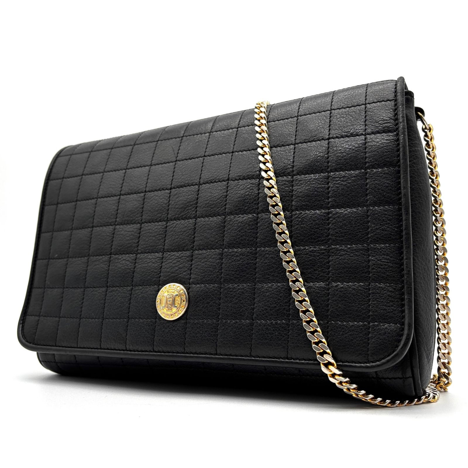 CELINE セリーヌ レディース ショルダーバッグ キルティング レザー 