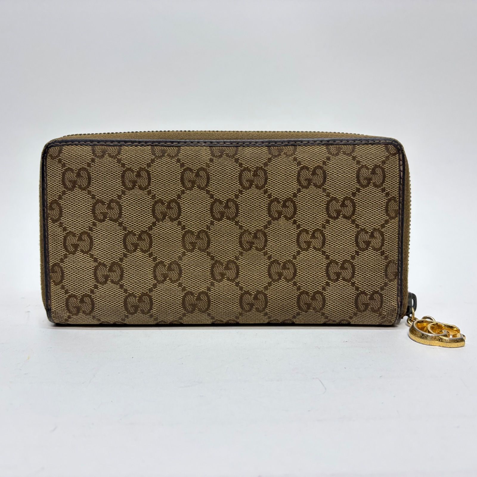 3746 GUCCI グッチ 長財布 ラウンドファスナー キャンバス GG - メルカリ