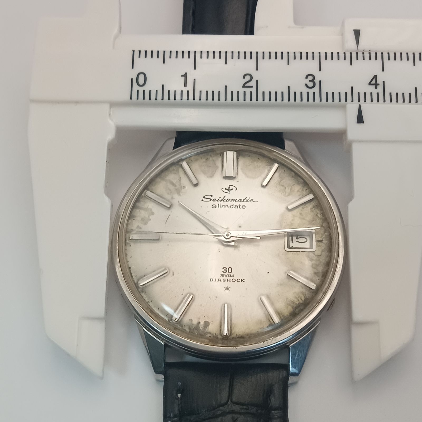 稼働 良品】0320-1 Seiko matic Slimdate セイコーマチック スリム 