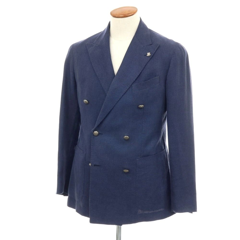 中古】タリアトーレ TAGLIATORE リネンシルク ダブル6B テーラード 