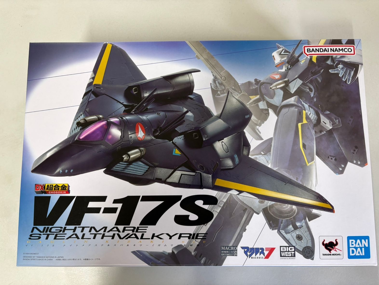 未使用品】【パッケージのみ開封】DX超合金 VF-17S ナイトメアステルス