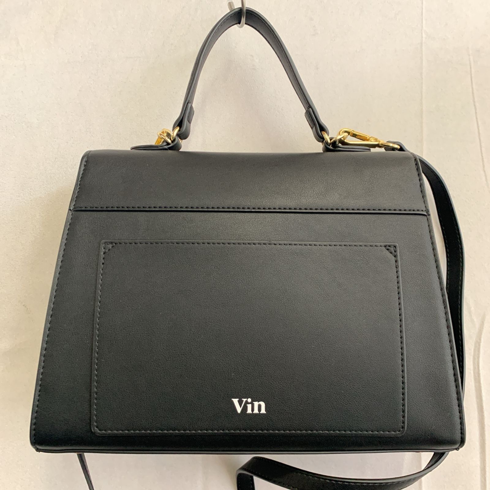 未使用】Vin ヴァン メッセージプリント2wayスクエアバッグ