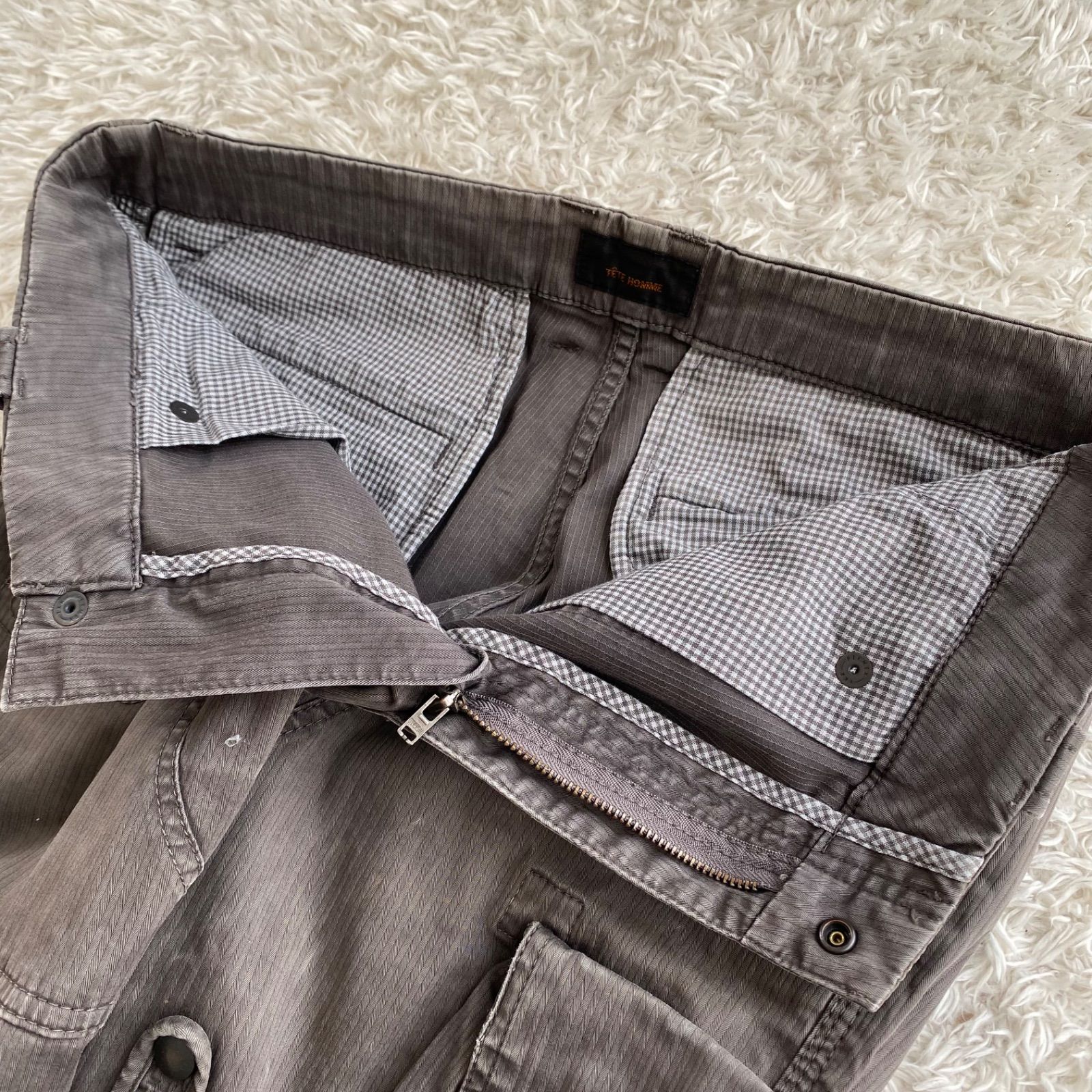 TETE HOMME テットオム ボルテージ ギミックカーゴパンツ フレア y2k