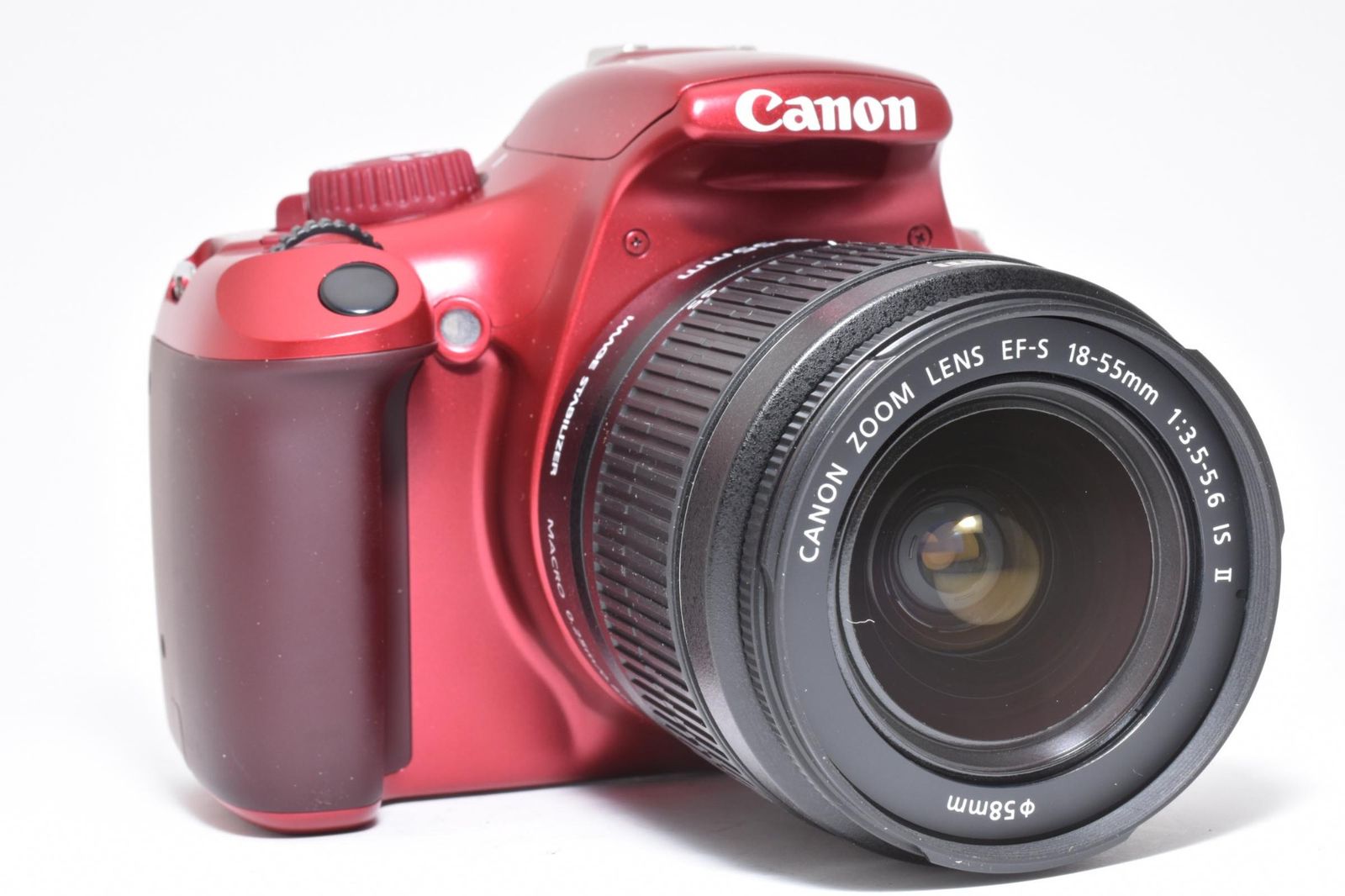 光学極上品】Canon キャノン EOS KISS X50 赤 レッド シャッター数1回 