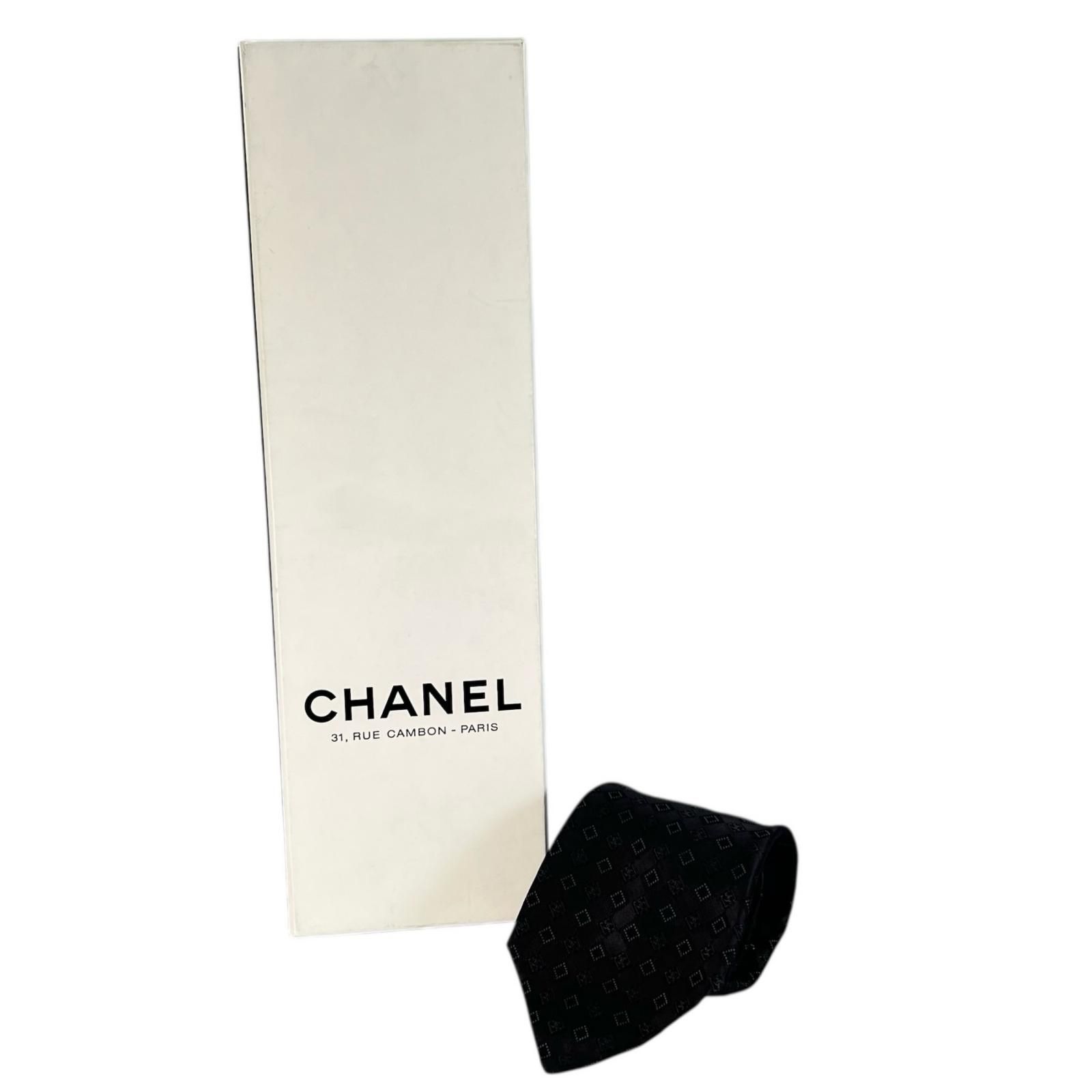 未使用品△CHANEL シャネル シルク100％ ココマーク シルクジャガード 