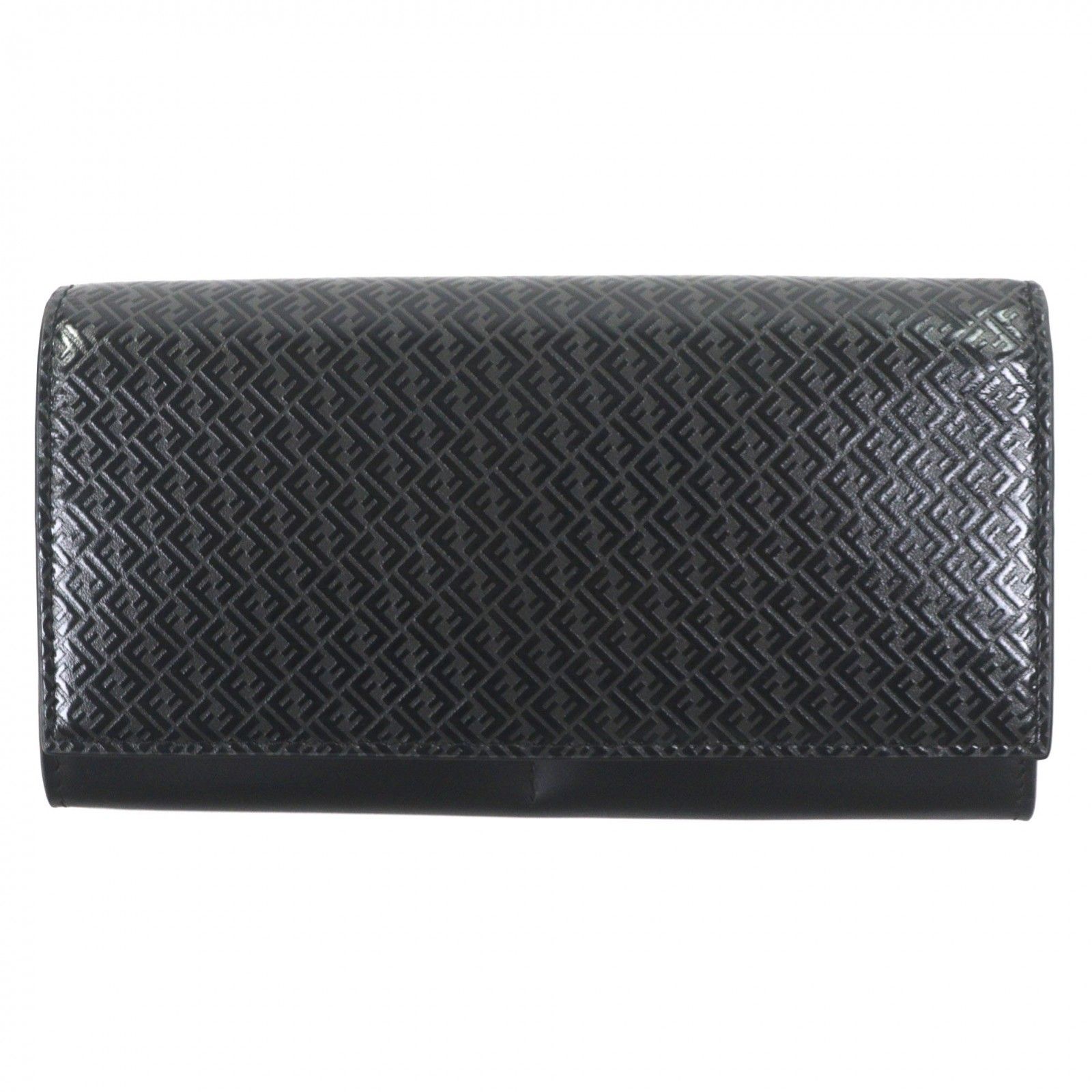 極美品▽FENDI フェンディ 7M0264 レザー マイクロズッカ ロング 