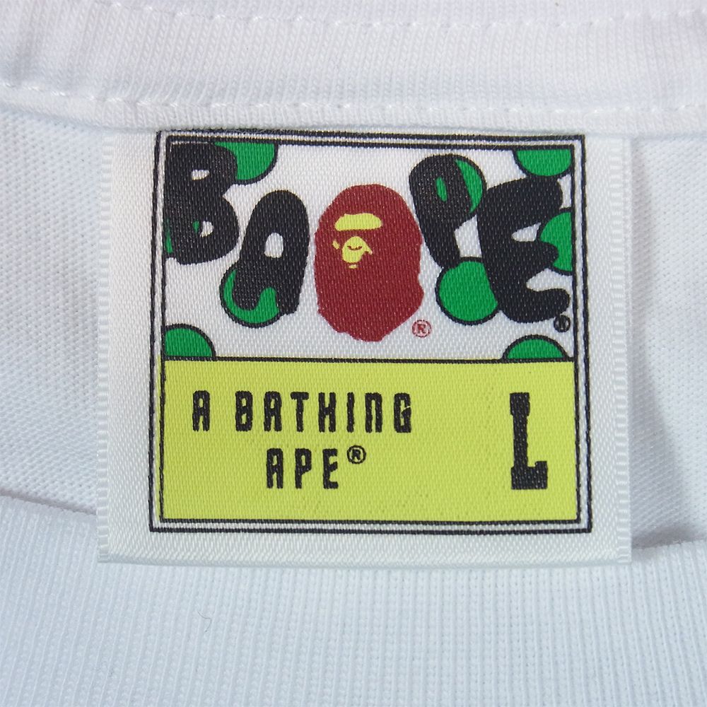 A BATHING APE アベイシングエイプ ロゴ プリント 半袖 Tシャツ