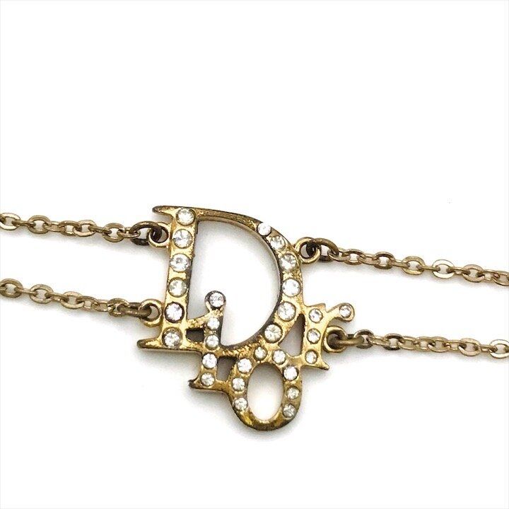 良品 Christian Dior ディオール ロゴ ブレスレット バングル