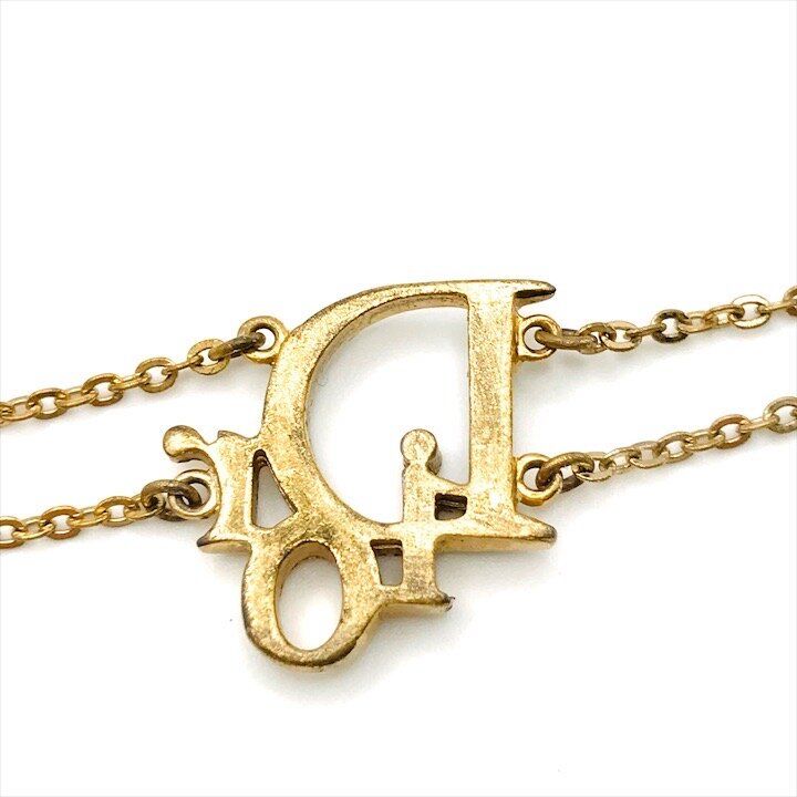 良品 Christian Dior ディオール ロゴ ブレスレット バングル