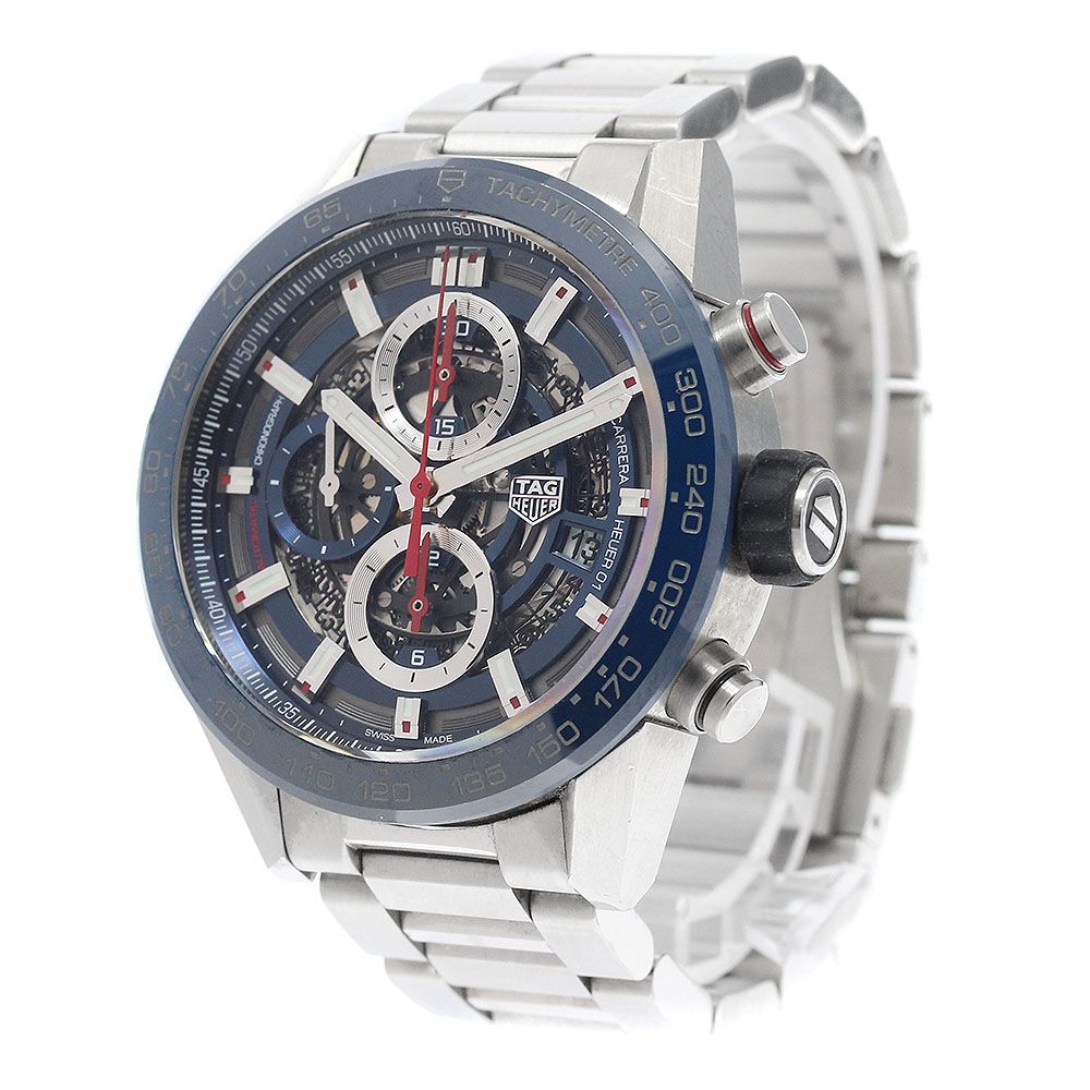 訳あり タグホイヤー TAG HEUER CAR201T.BA0766 カレラ キャリバーホイヤー01 クロノグラフ 自動巻き メンズ 箱・保証書付き_943554 訳あり タグホイヤー TAG HEUER CAR201T.BA0766 カレラ キャリバー