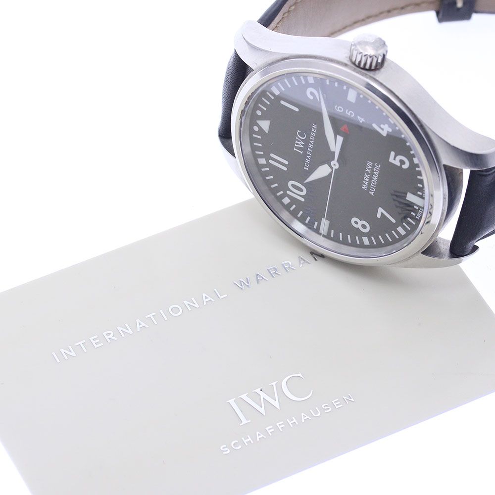  IWC IWC SCHAFFHAUSEN IW326501 パイロットウォッチ マークXVII デイト 自動巻き メンズ 保証書付き_948016 セレモニー 自動巻き時計 腕時計(アナログ)