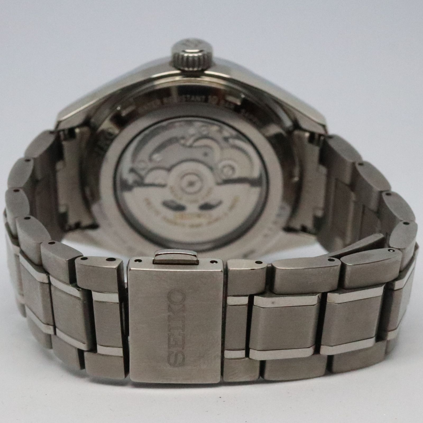  稼働品 セイコー プレザージュ SARW041 雪白ダイヤル チタン プレステージライン 春夏対応 自動巻き時計 腕時計(アナログ)