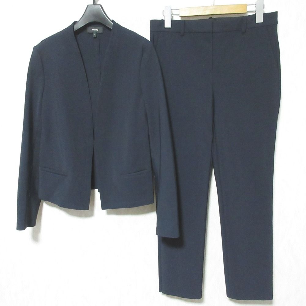 theory ノーカラー パンツスーツ 美品♡Theory luxe EXECUTIVE ノー