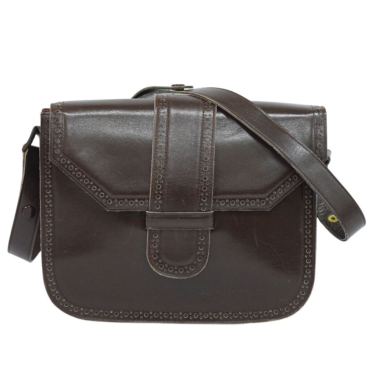 本物 イヴ サンローラン YVES SAINT LAURENT YSL レザー ショルダー 