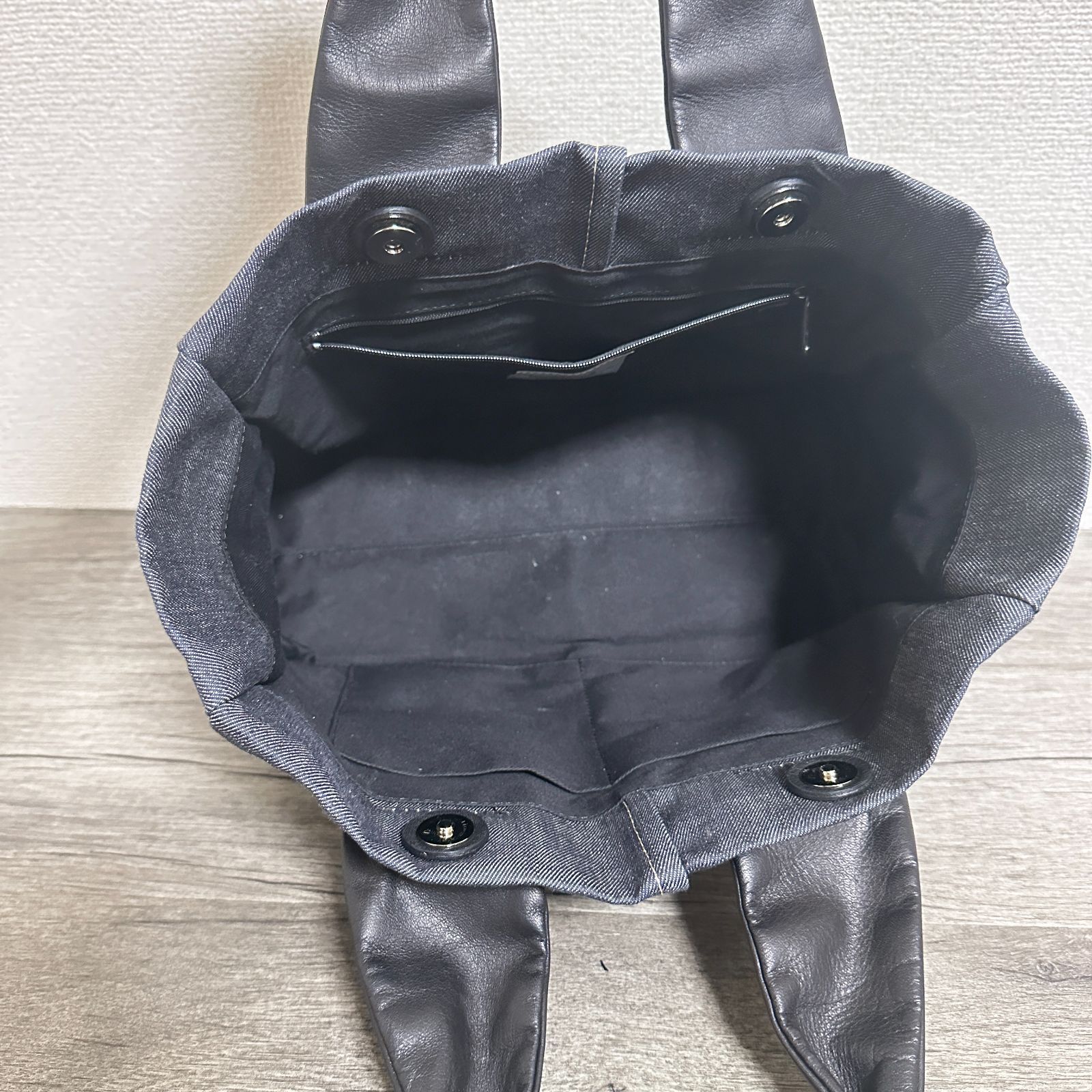 ear PAPILLONNER 25SS Kawa-Kawa NO1113 デニムトートバッグ Sサイズ 