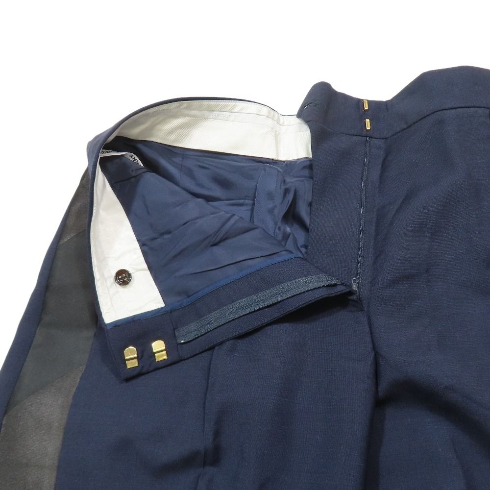未使用 BURBERRY バーバリー ワイド スラックス パンツ サイド 未使用 BURBERRY バーバリー ワイド スラックス パンツ サイド