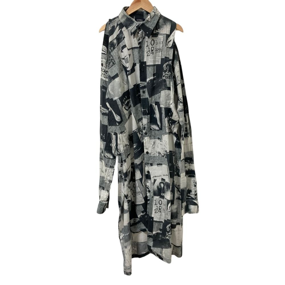 LIMI feu リミフゥ Material Print ワンピース LD-D07-014 サイズ2