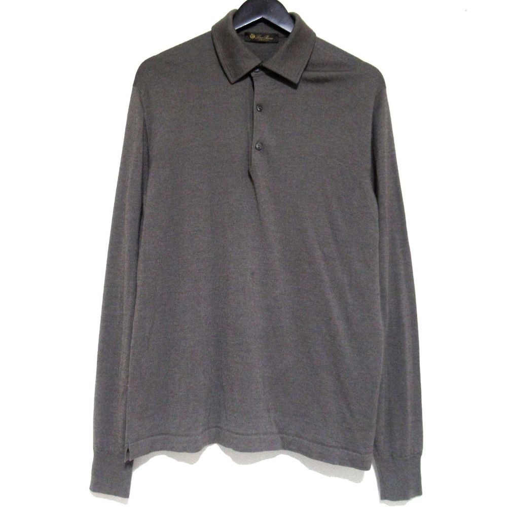 美品 Loro Piana ロロピアーナ カシミヤシルク 長袖 ニット