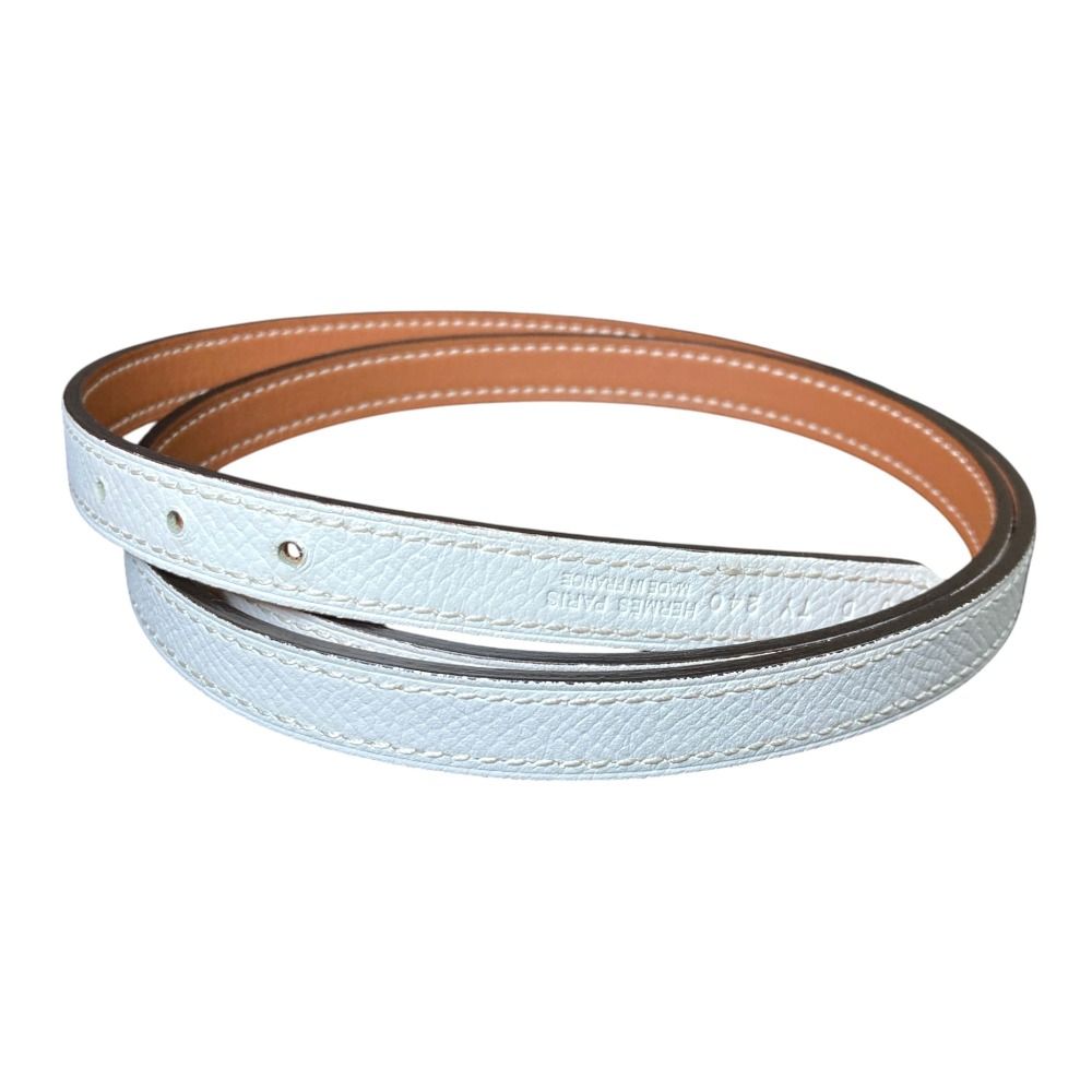 美品 HERMES エルメス リバーシブルナローベルト 13mm サイズ80 