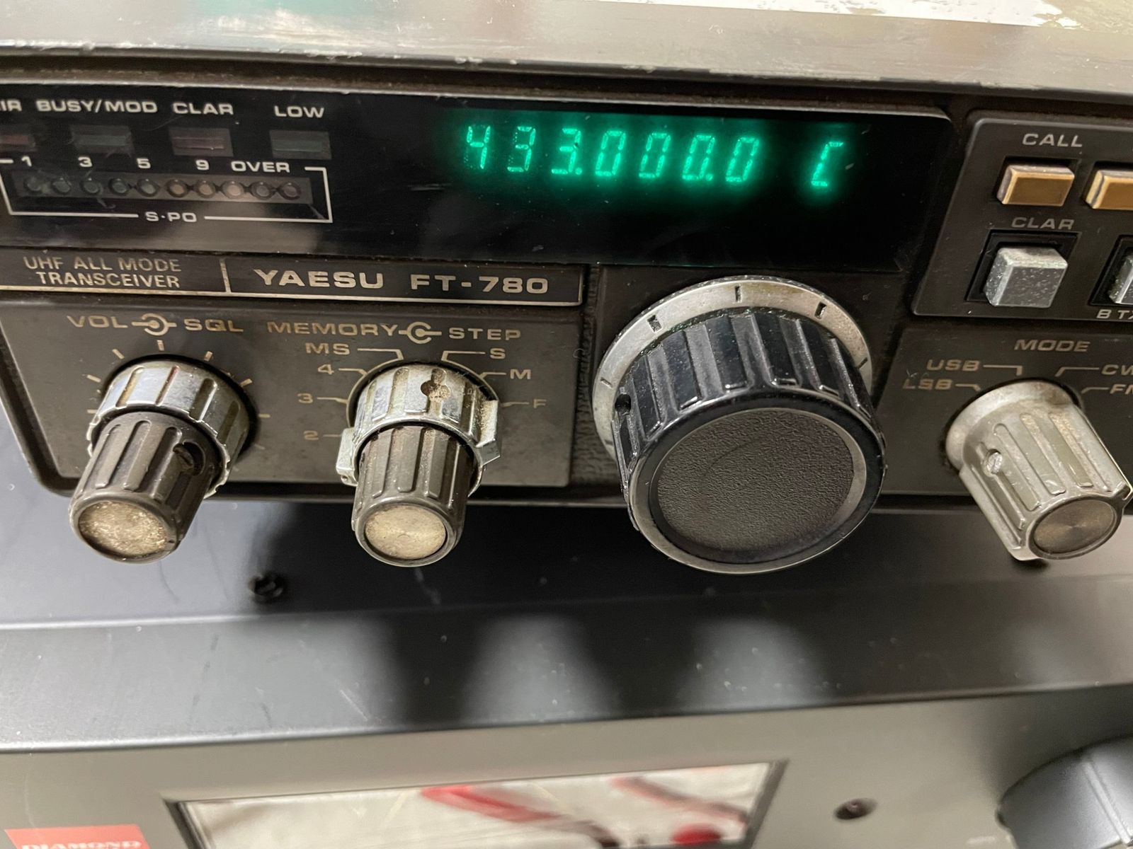 YAESU FT-780 UHF オールモードトランシーバー 本体 アマチュア無線 現状品 ヤエス 無線機 FT-780 UHF オールモード