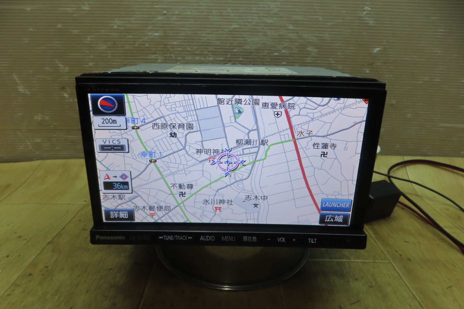Panasonic CN-R330WD 本体のみ 動作確認済み タッチOK 地図データ2014