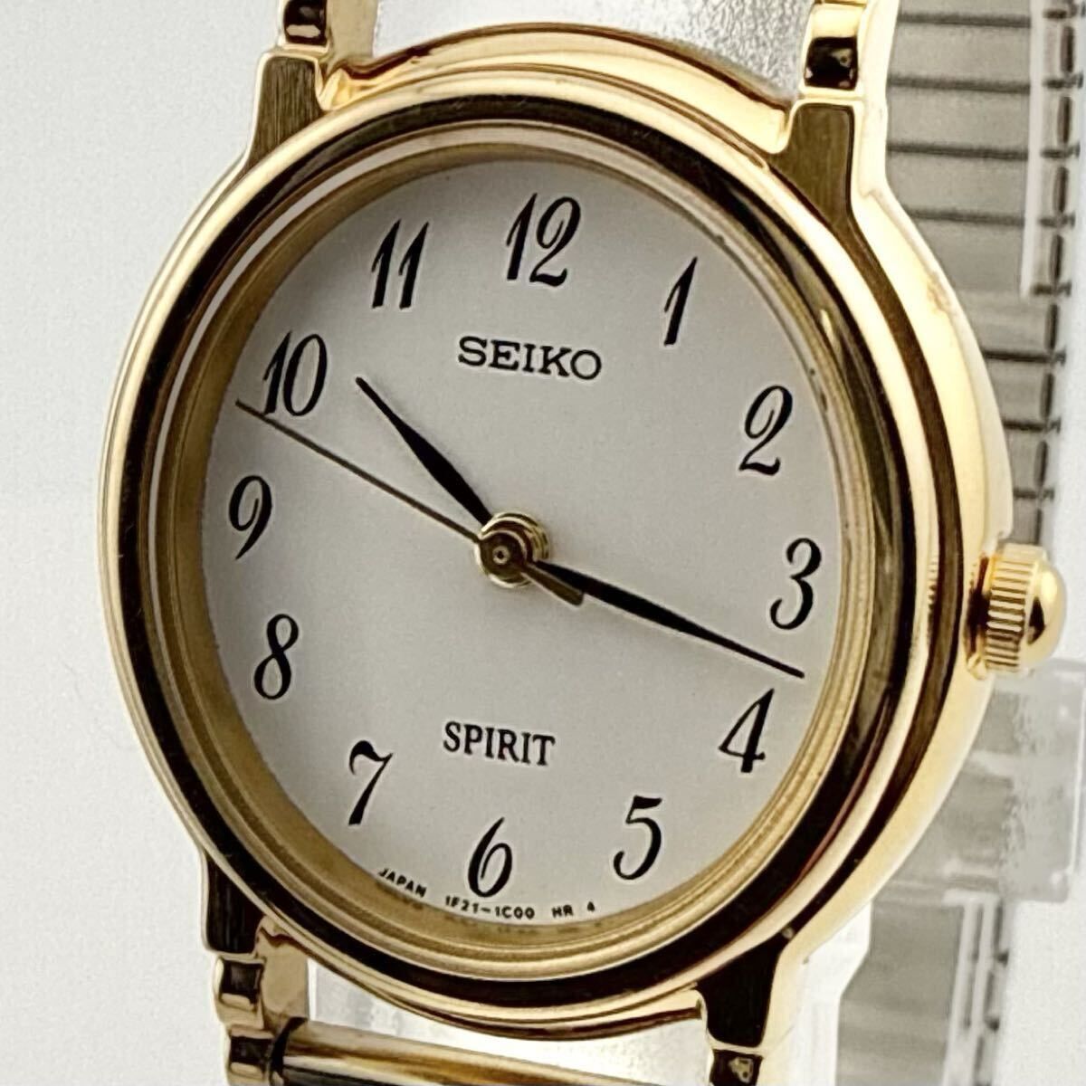 美品/電池交換済】 SEIKO SPIRIT 腕時計 tank ゴールド 美品/電池交換