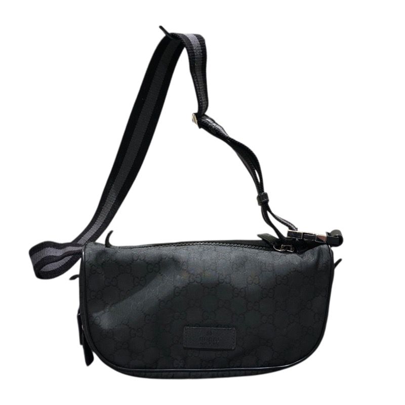 グッチ GUCCI GGナイロン ウエストポーチ 449182 ブラック GGナイロン 