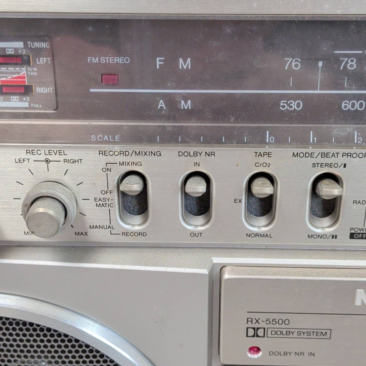 ラジカセ ナショナル RX-5500 シルバー 昭和レトロ - メルカリ